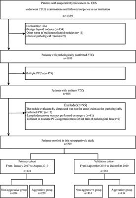 Nomogram incorporating preoperative clinical and ultrasound indicators to predict aggressiveness of solitary papillary thyroid carcinoma